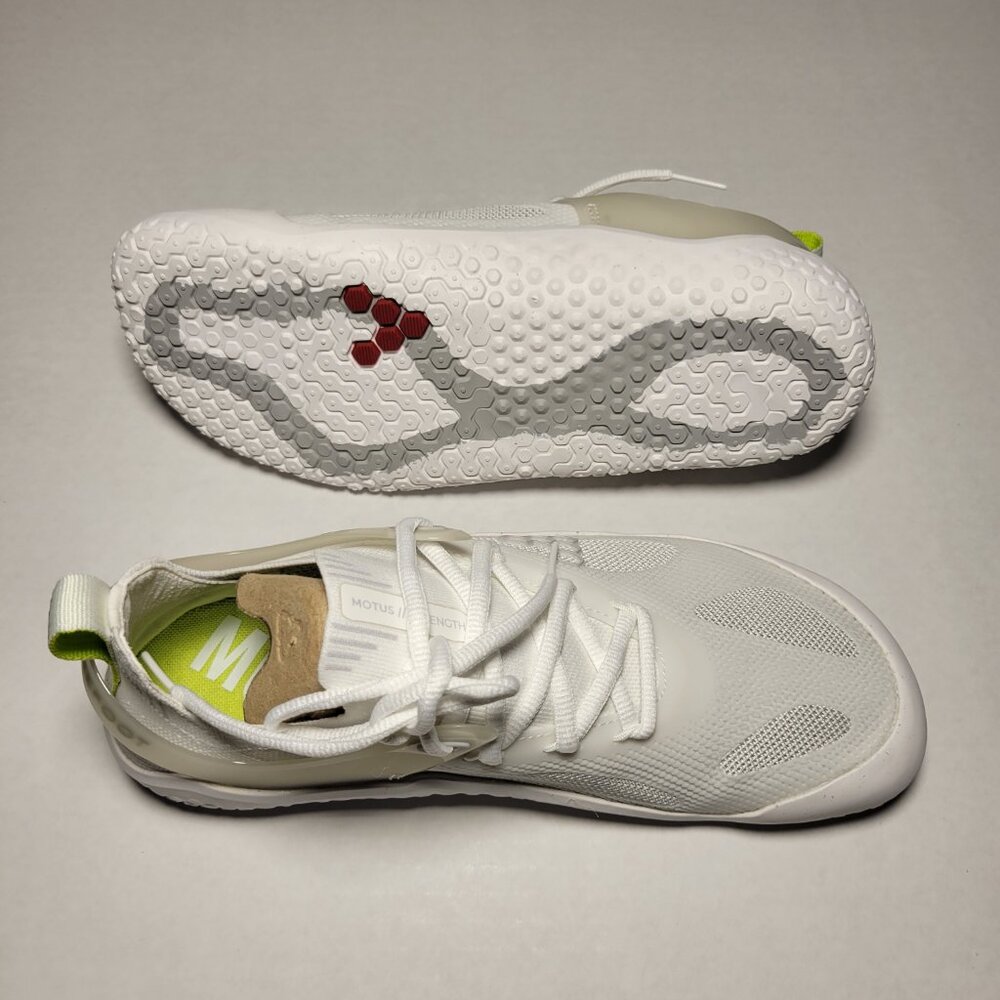Vivobarefoot Motus Strength Womens in Bright White-Grey - Picture 3 of 13